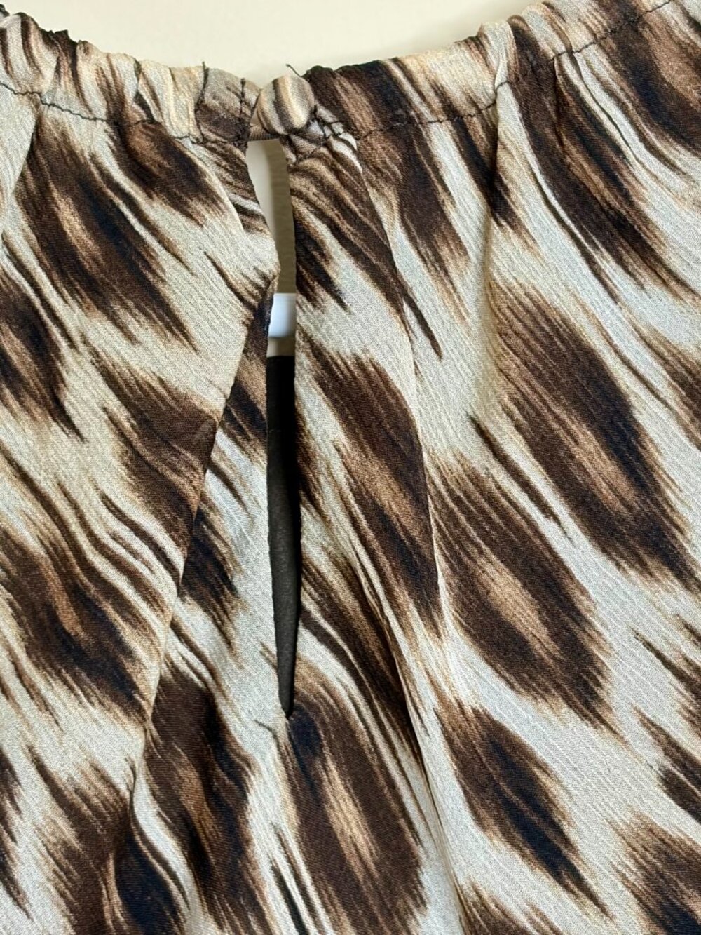 Ann Taylor Exotic Jaguar Print Halter Top, Size 8 - Picture 4 of 6